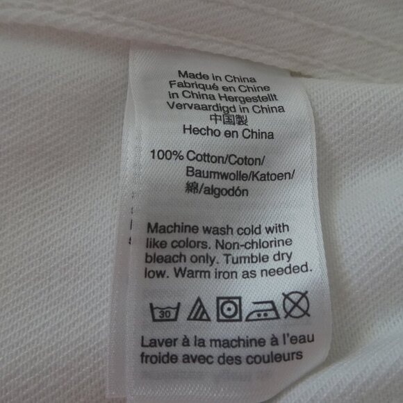 J. Crew Denim Jacket Women's Plus Size 2X White Classic Button - Picture 7 of 7